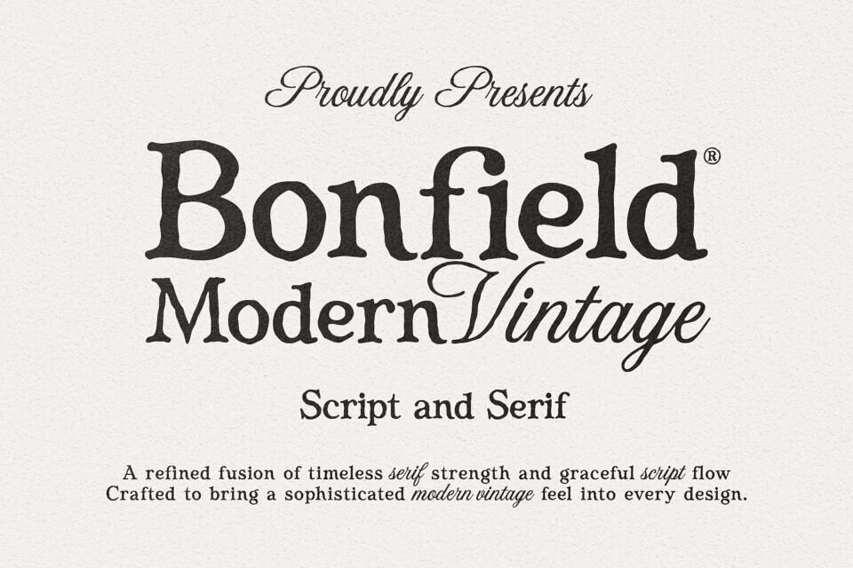 Bonfield Serif Font
