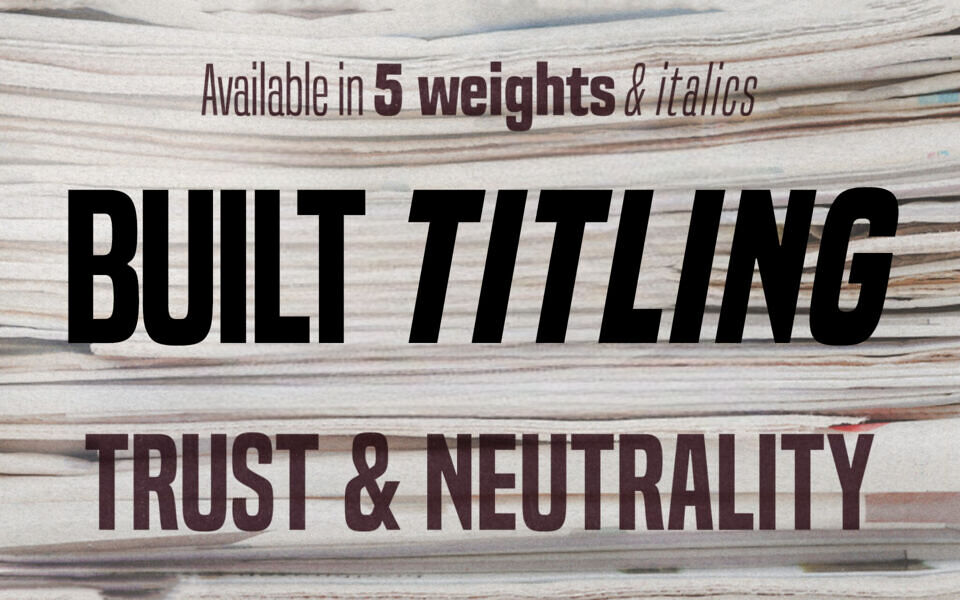 Built Titling Font Family
