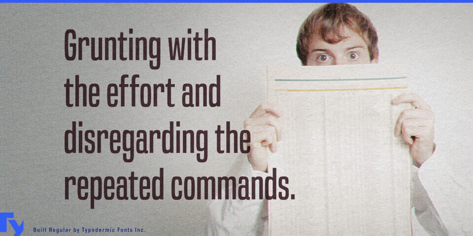 Built Titling Font Family
