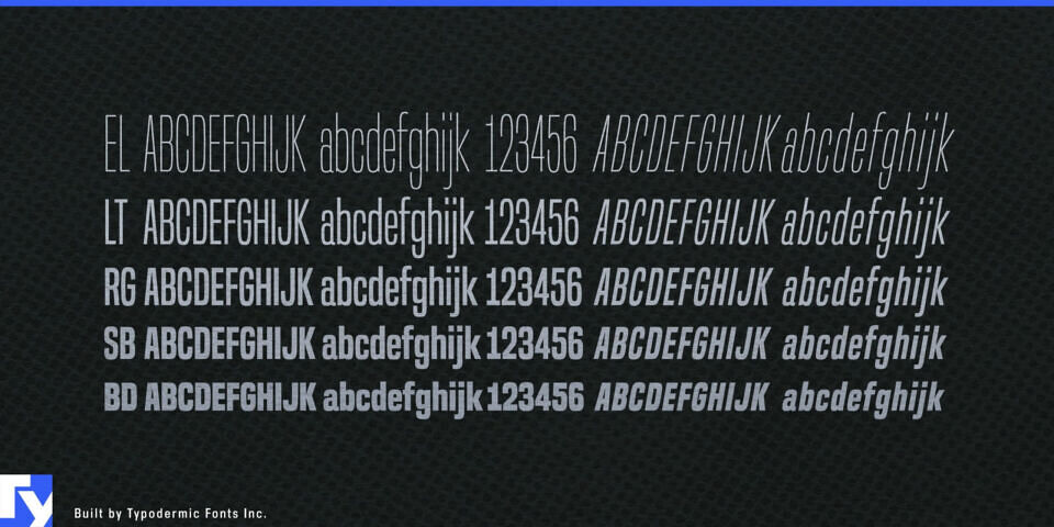 Built Titling Font Family