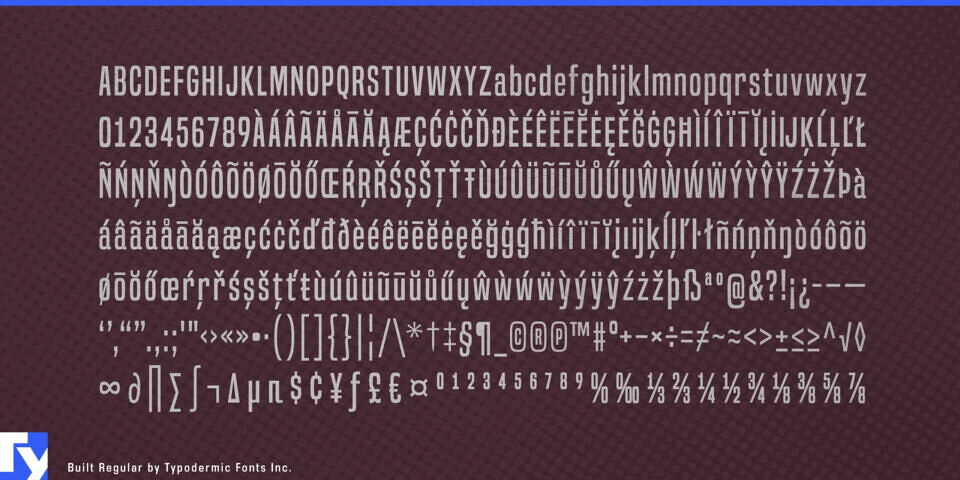 Built Titling Font Family