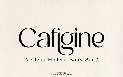 Cafigine Font