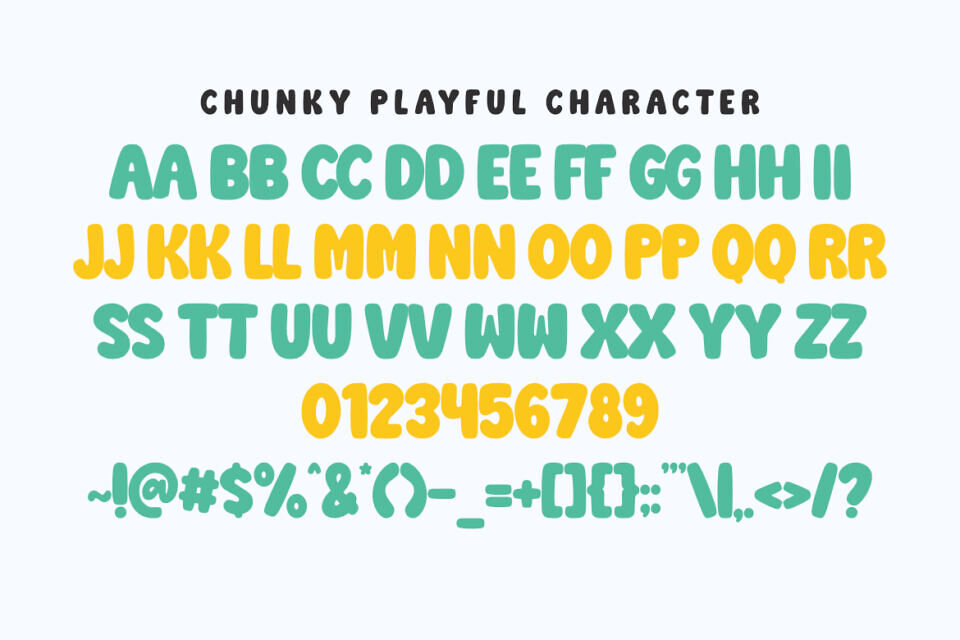 Chunky Playful Font