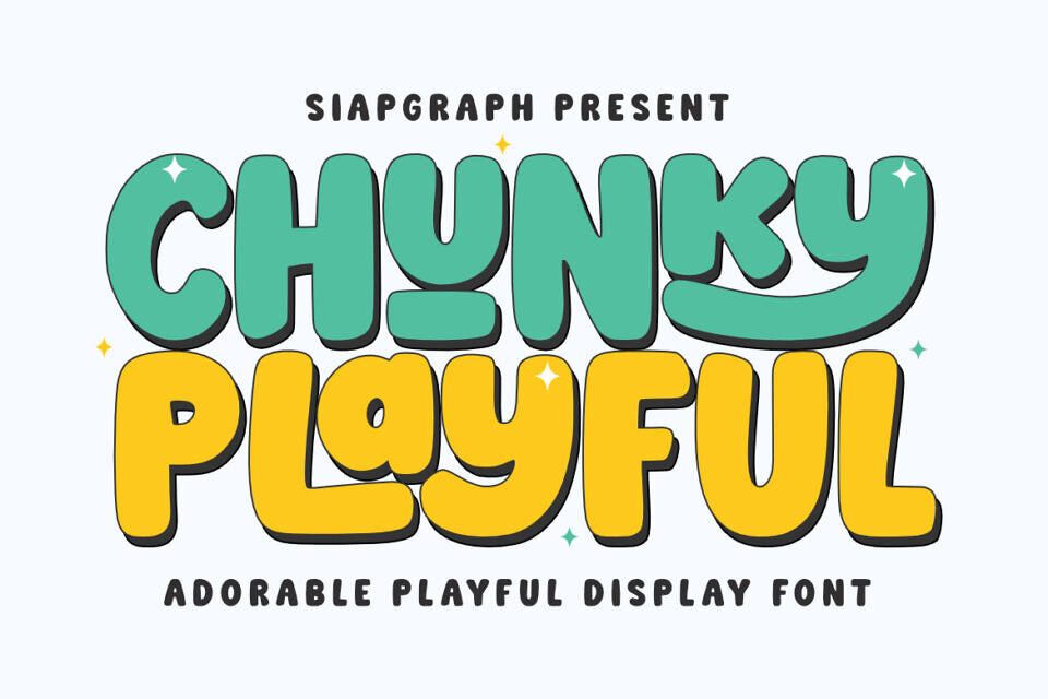 Chunky Playful Font