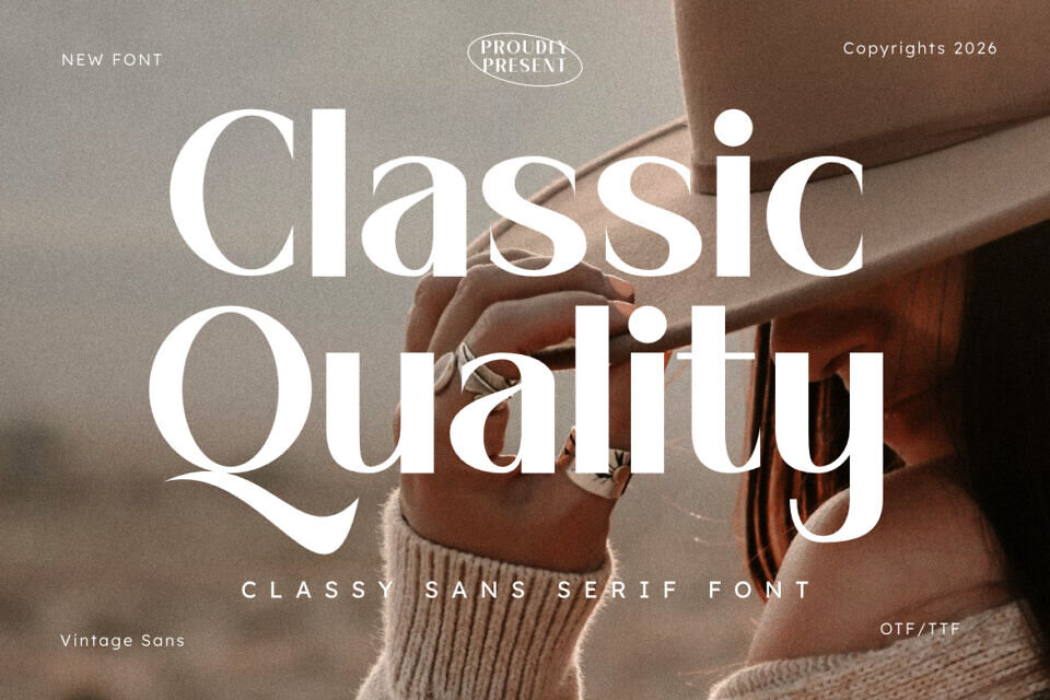 Classic Quality Font