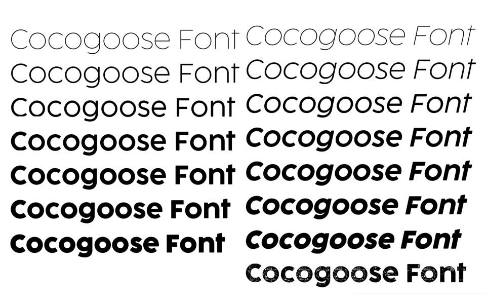 Cocogoose Font Family