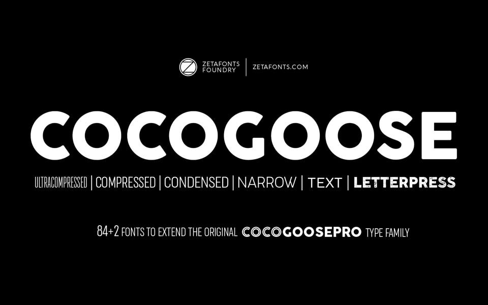 Cocogoose Font Family