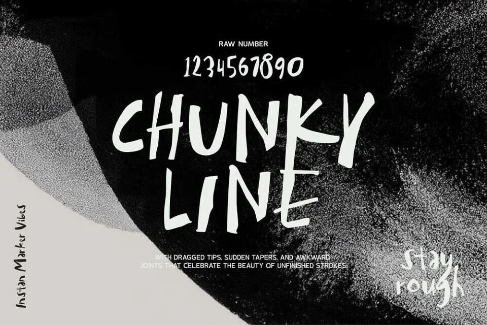 Crude Line Font