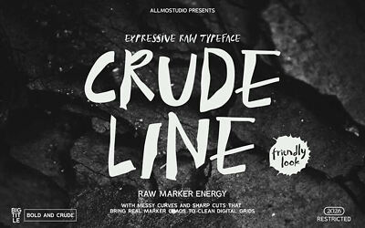 Crude Line Font
