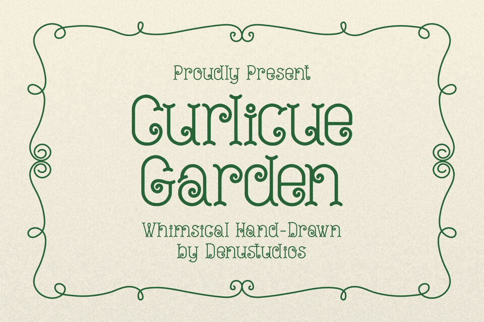 Curlicue Garden Font