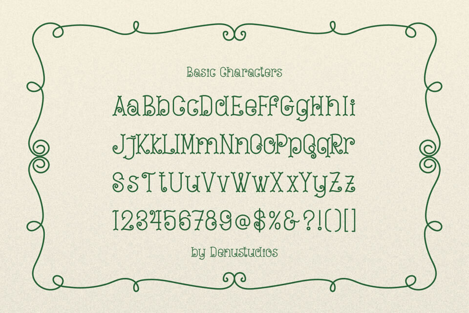 Curlicue Garden Font