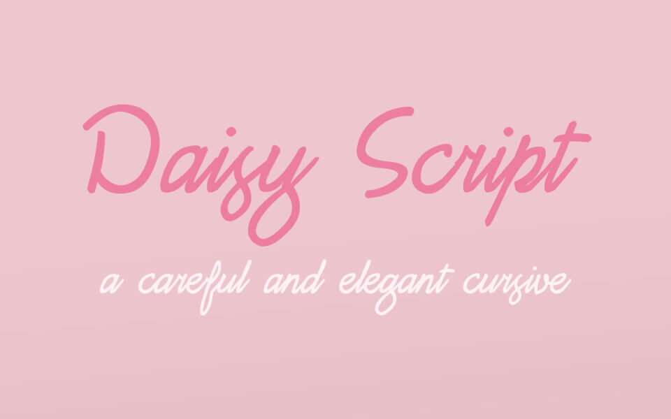Daisy Script Font