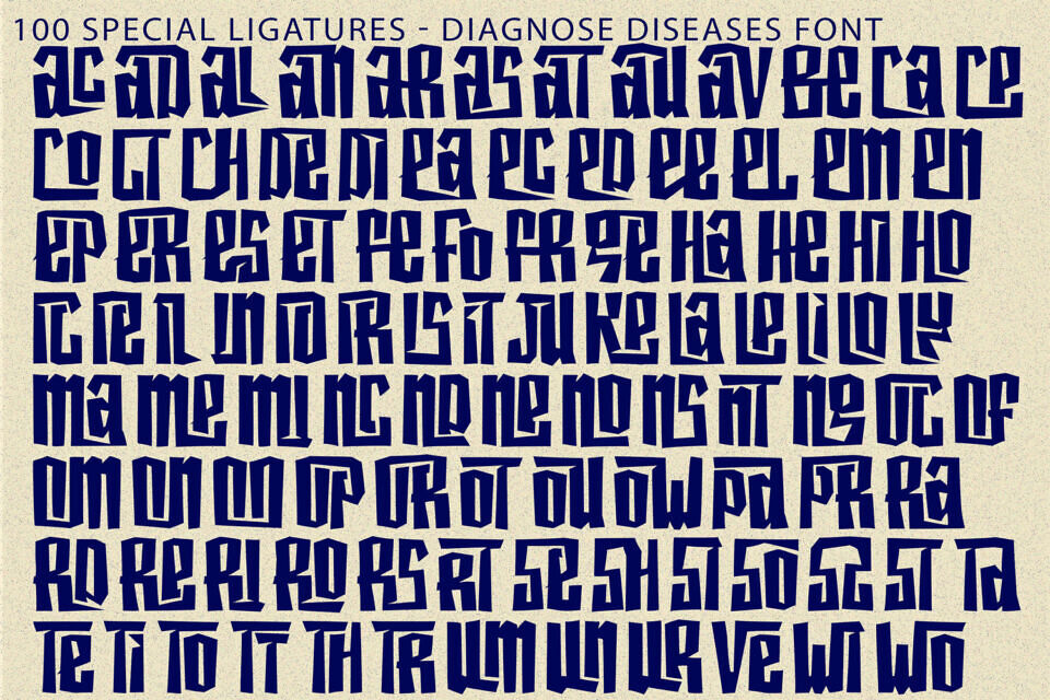 Diagnose Diseases Font