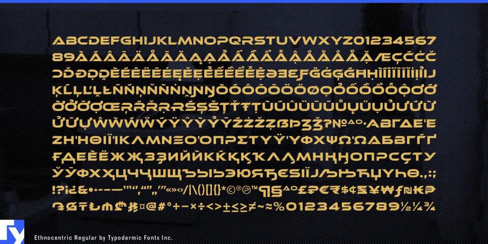 Ethnocentric Font
