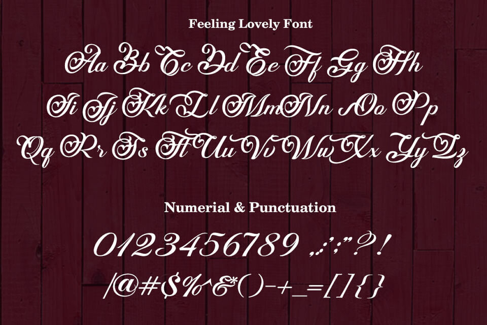 Feeling Lovely Font