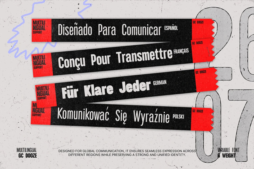 GC Dooze Font Family