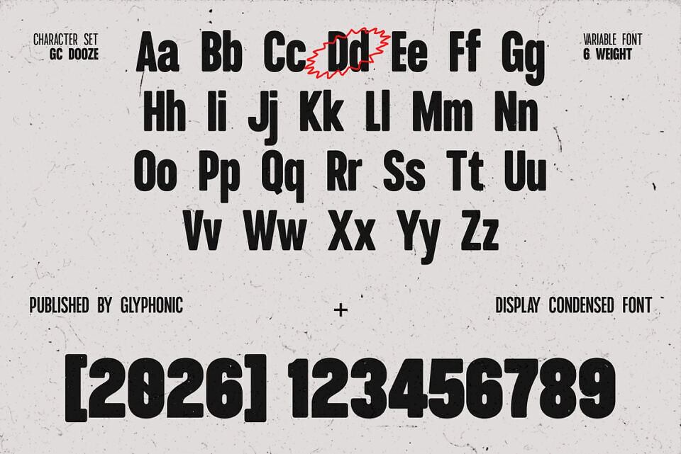 GC Dooze Font Family