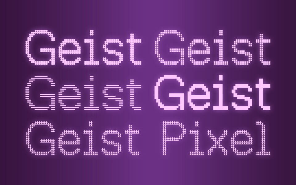 Geist Pixel Font Family