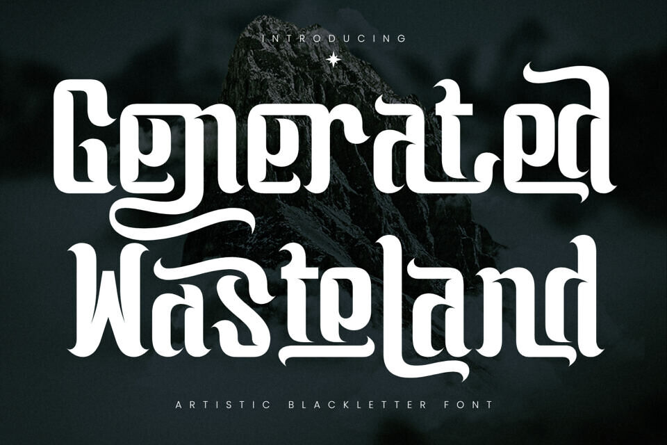 Generated Wasteland Font