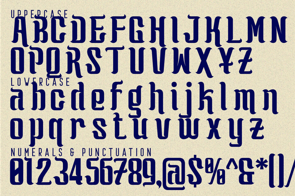 Generated Wasteland Font