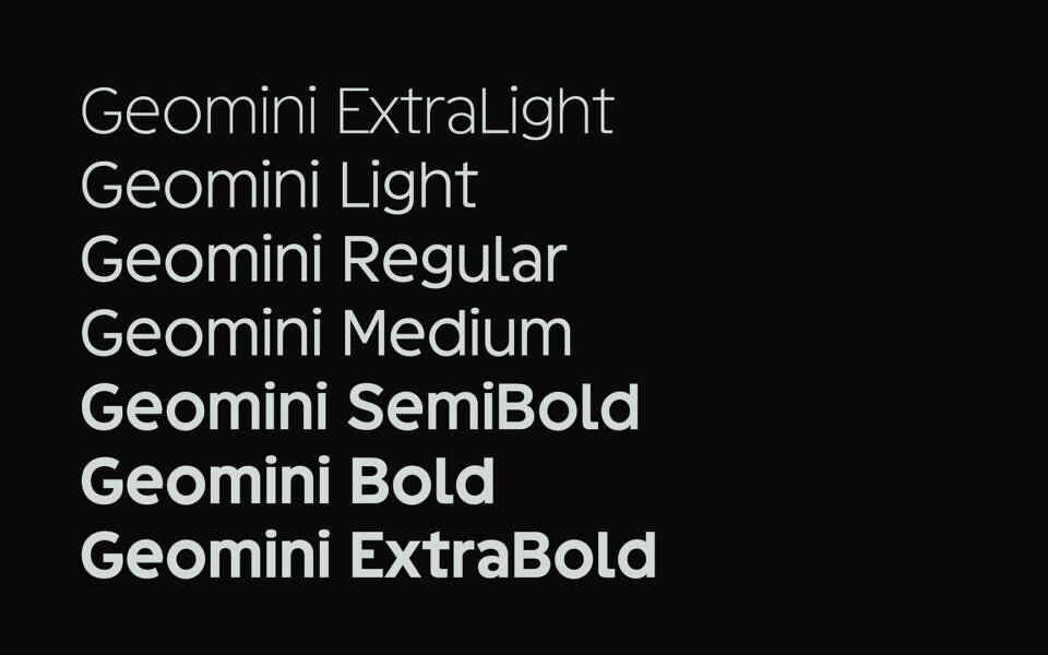 Geomini Font Family