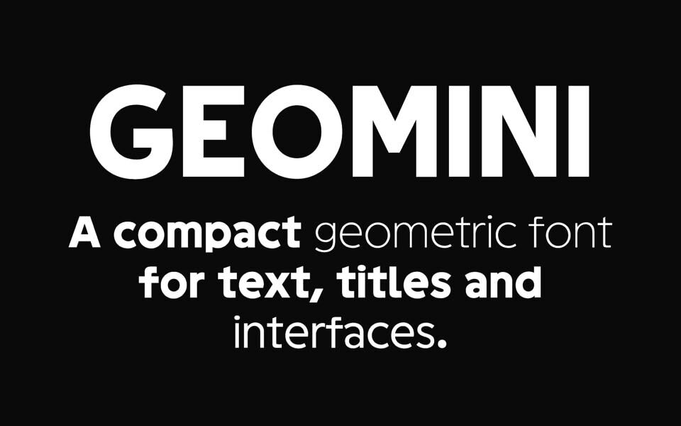 Geomini Font Family