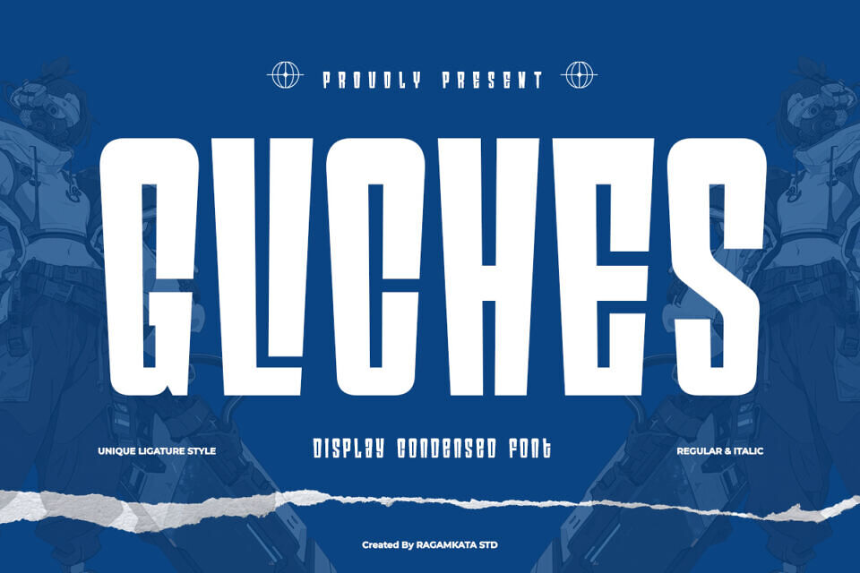 Gliches Font