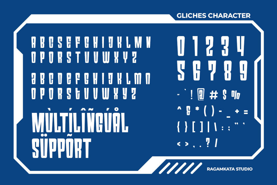 Gliches Font
