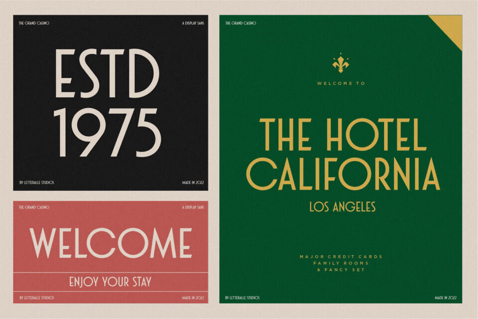 Grand Casino Font