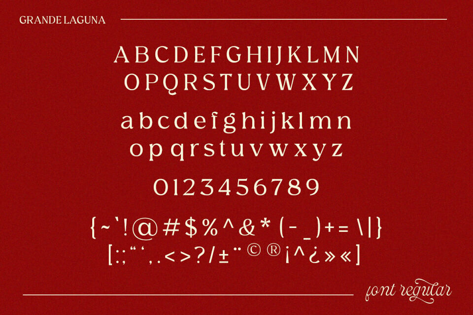 Grande Laguna Font