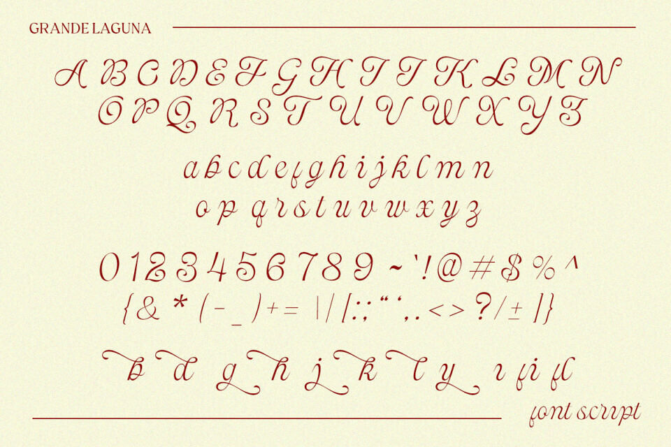 Grande Laguna Font