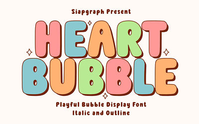 Heart Bubble Font