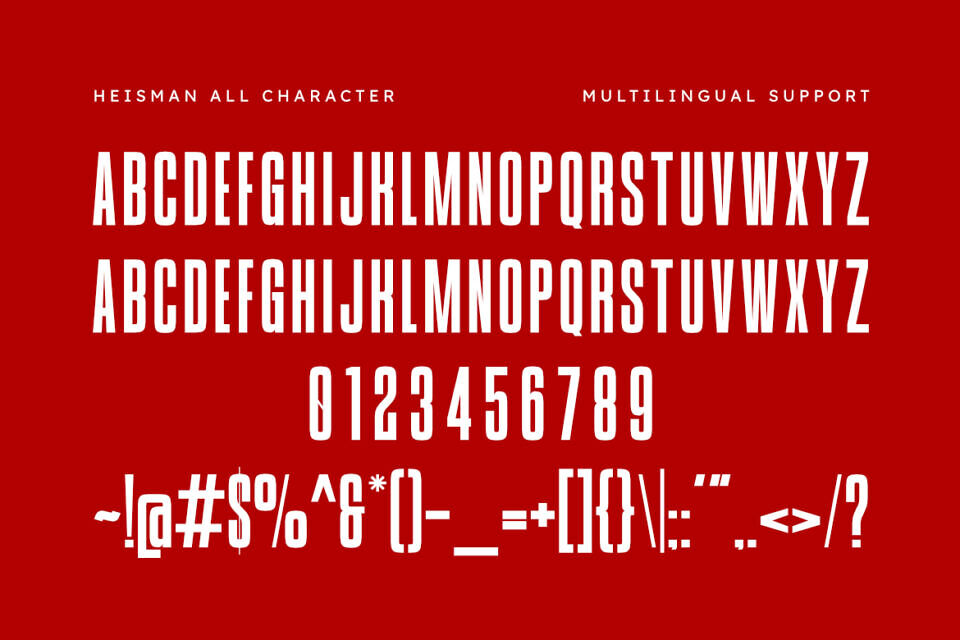 Heisman Font