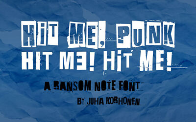 Hit me, punk! Font Family