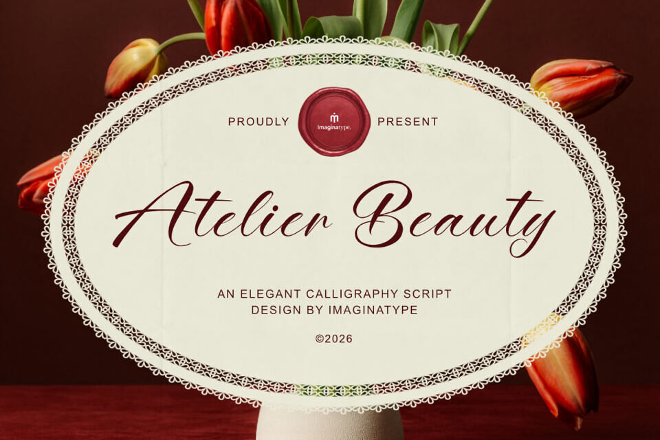 Httpswwwfontspacecomatelier beauty non commercial font f162018