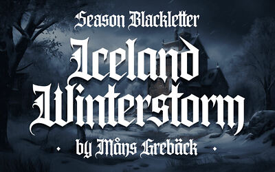 Iceland Winterstorm Font