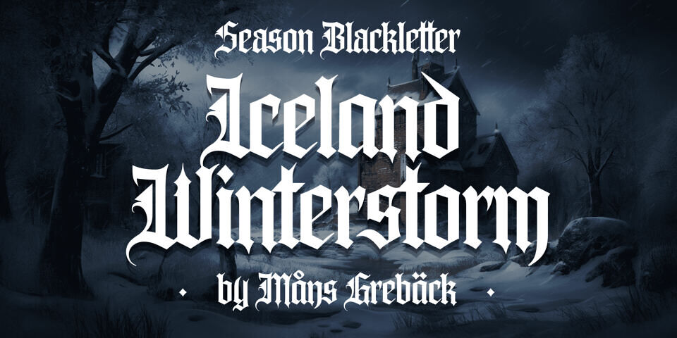 Iceland Winterstorm Font