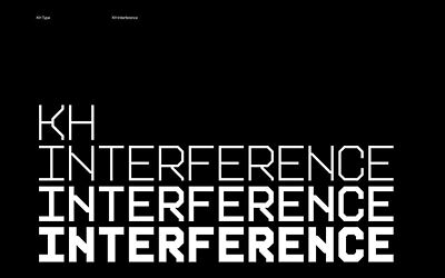 KH Interference Font Family