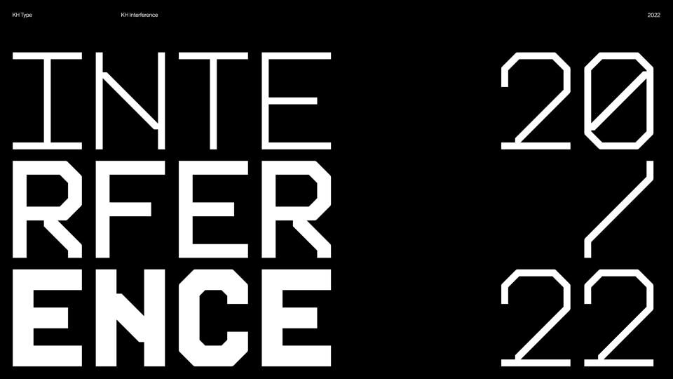 KH Interference Font Family