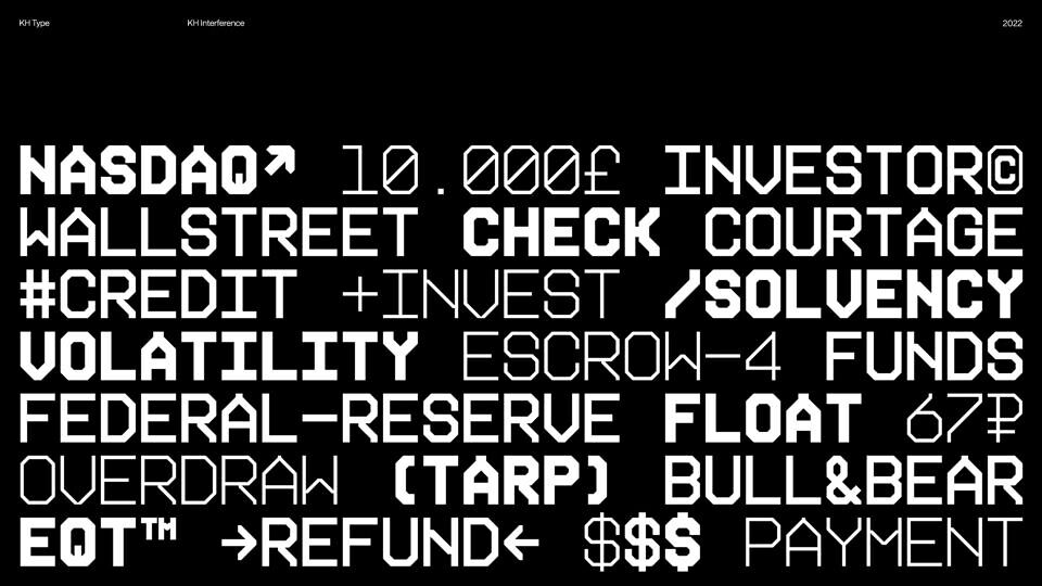 KH Interference Font Family