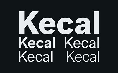 Kecal Font Family