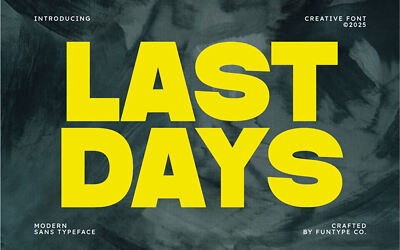Last Days Font