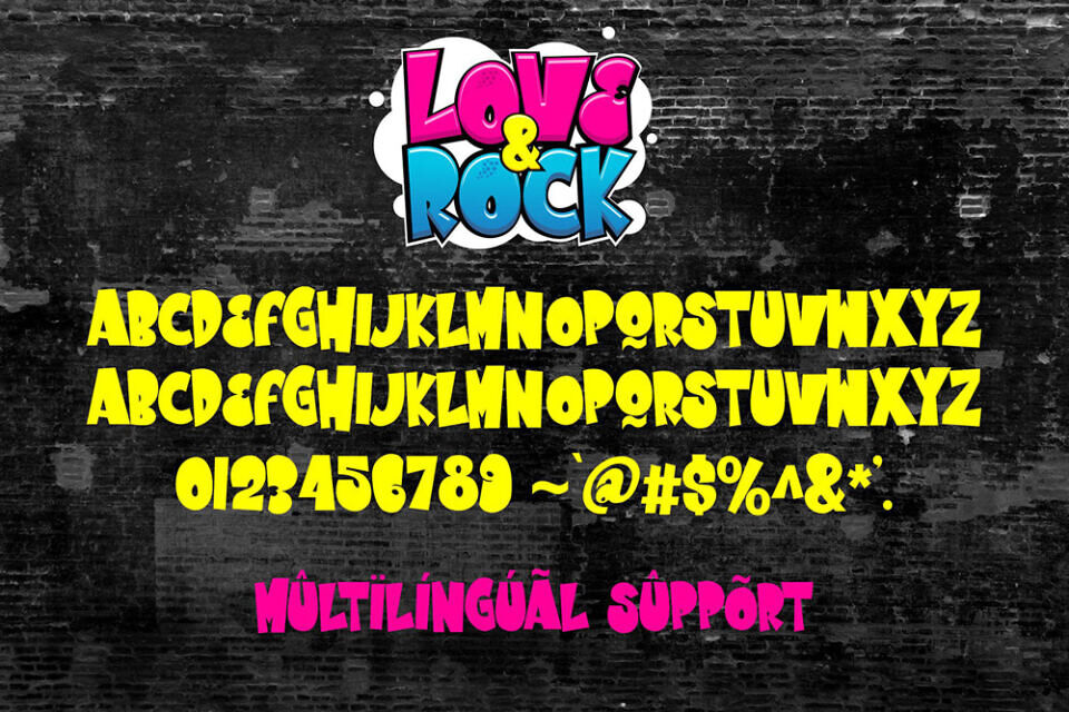 Love 038 Rock Font