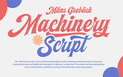 Machinery Script Font