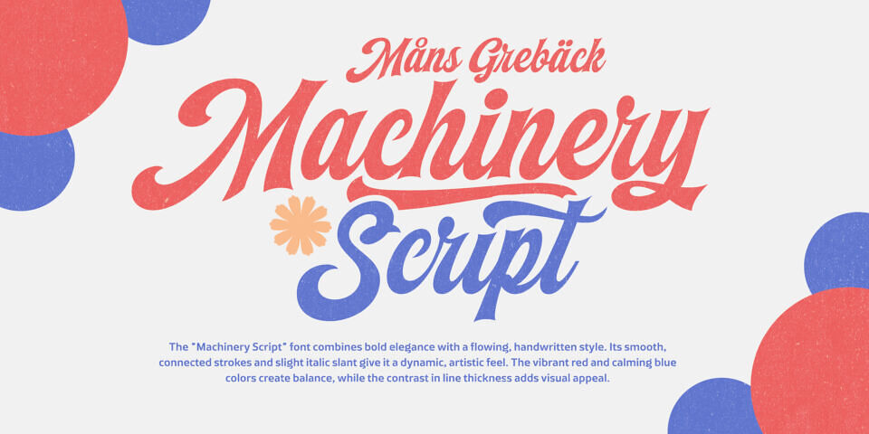 Machinery Script Font