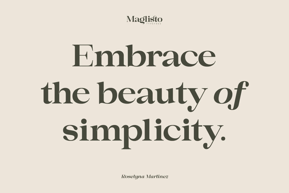 Maglisto Font