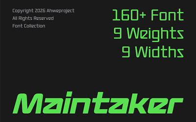 Maintaker Font Family