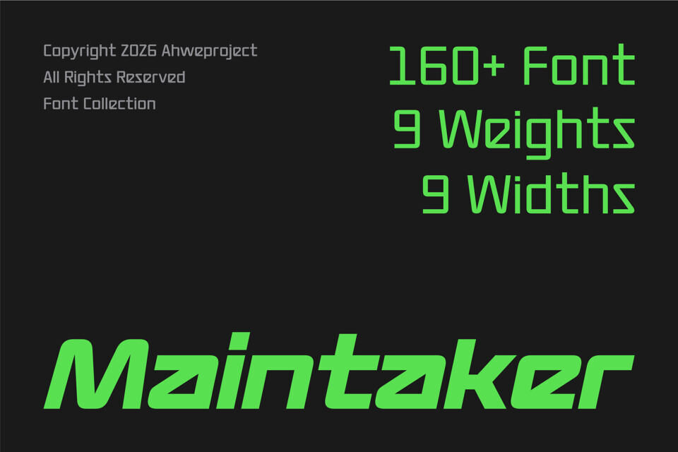 Maintaker Font