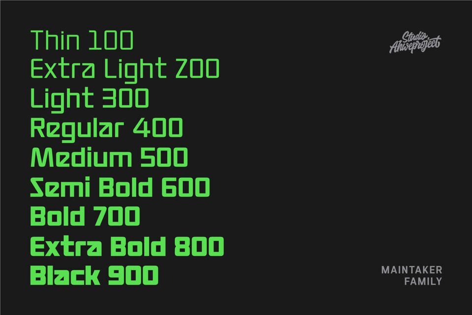 Maintaker Font