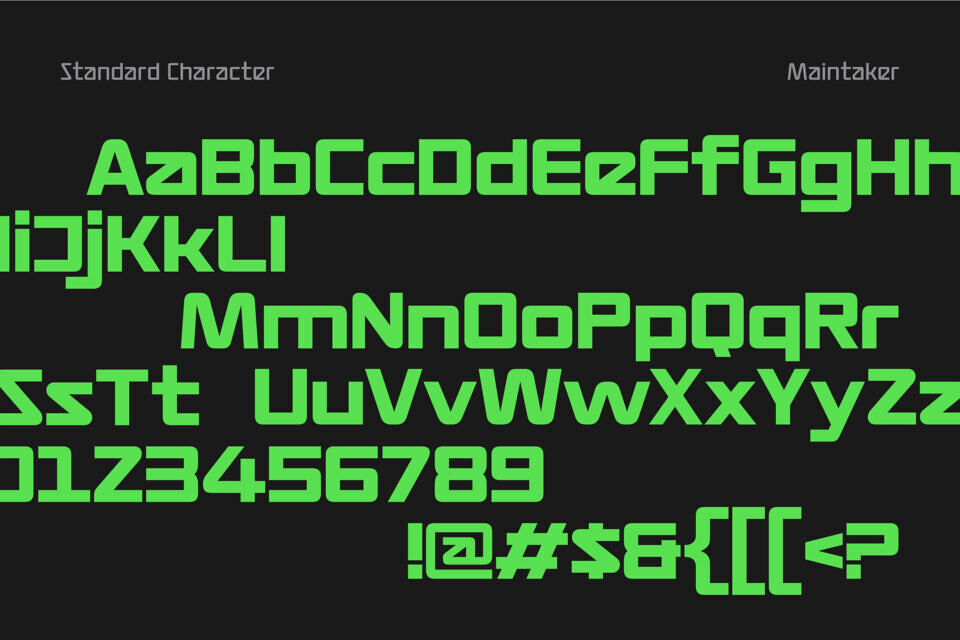 Maintaker Font